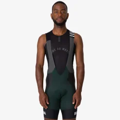Cheap Rapha Excess Men'S Pro Team Bib Shorts - Regular Dark Green/ Grey