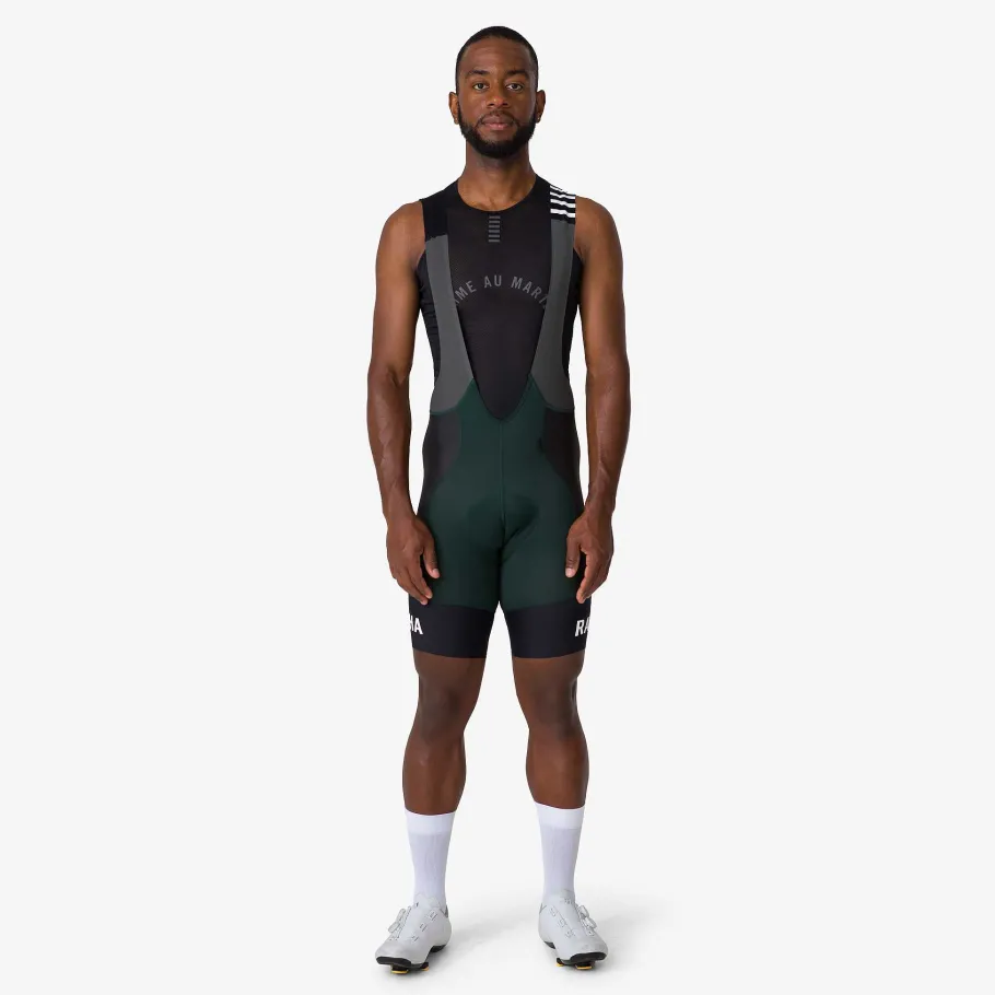 Cheap Rapha Excess Men'S Pro Team Bib Shorts - Regular Dark Green/ Grey