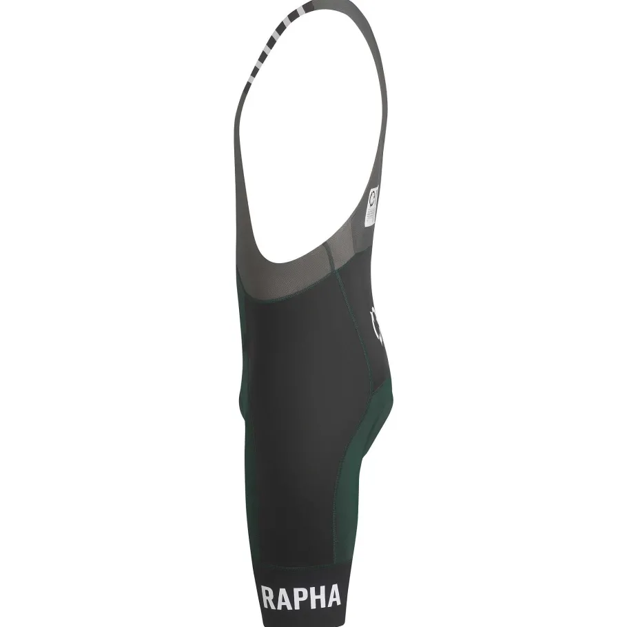 Cheap Rapha Excess Men'S Pro Team Bib Shorts - Regular Dark Green/ Grey