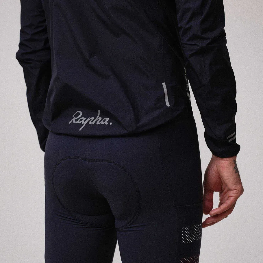 Sale Rapha Men'S Brevet Gore-Tex Rain Jacket Dark Navy/High-Vis Pink/White