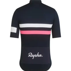 Best Sale Rapha Men'S Brevet Jersey Dark Navy/High-Vis Pink/White