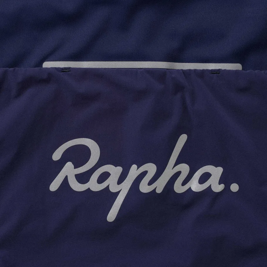 Best Sale Rapha Men'S Brevet Long Sleeve Gore-Tex Infinium Jersey Navy/Hi-Vis Pink