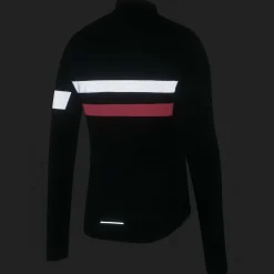 Sale Rapha Men'S Brevet Long Sleeve Jersey Dark Navy/High-Vis Pink/White