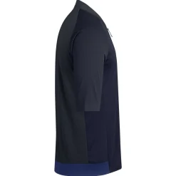 Sale Rapha Men'S Explore Zip Neck Technical T-Shirt Dark Navy/Off-White