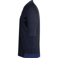 Sale Rapha Men'S Explore Zip Neck Technical T-Shirt Dark Navy/Off-White