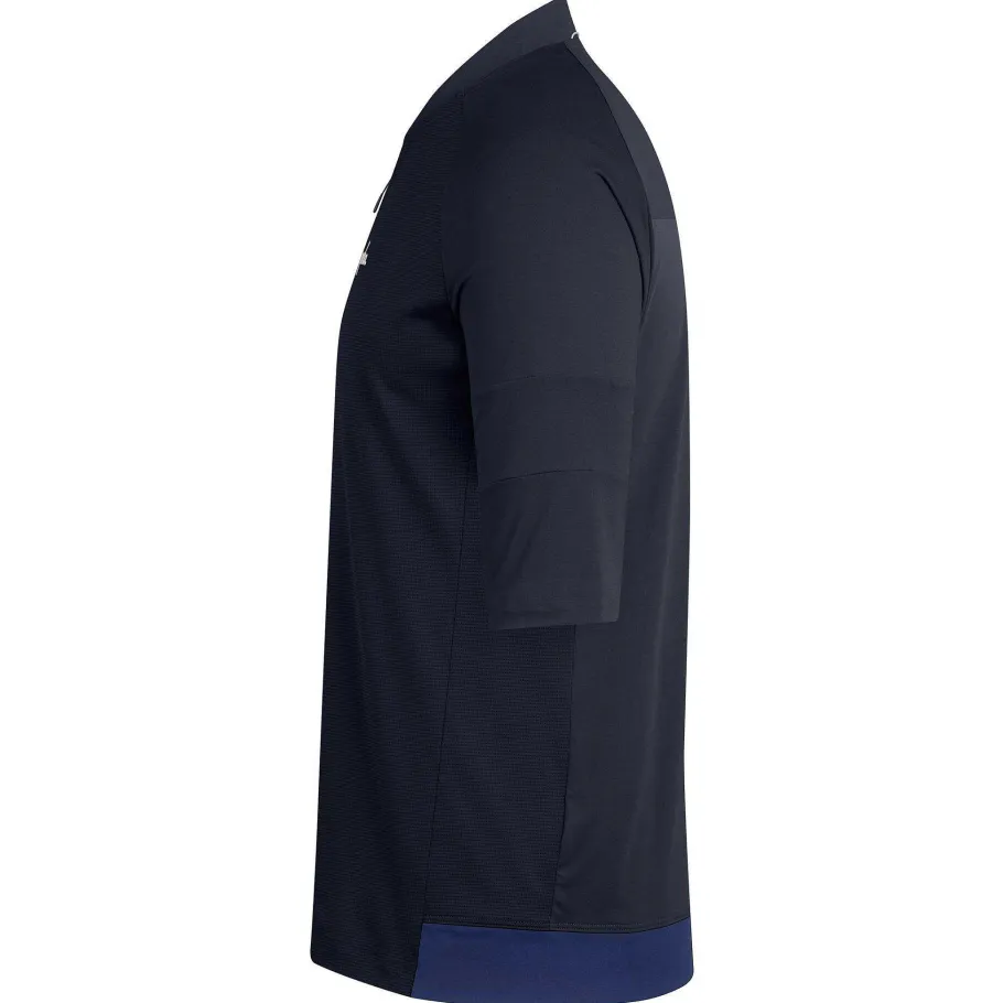 Sale Rapha Men'S Explore Zip Neck Technical T-Shirt Dark Navy/Off-White