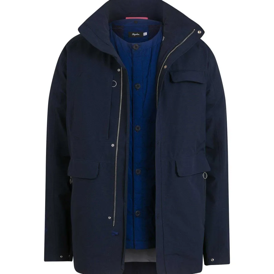 Sale Rapha Men'S Insulated Gore-Tex Field Coat Dark Navy/Navy