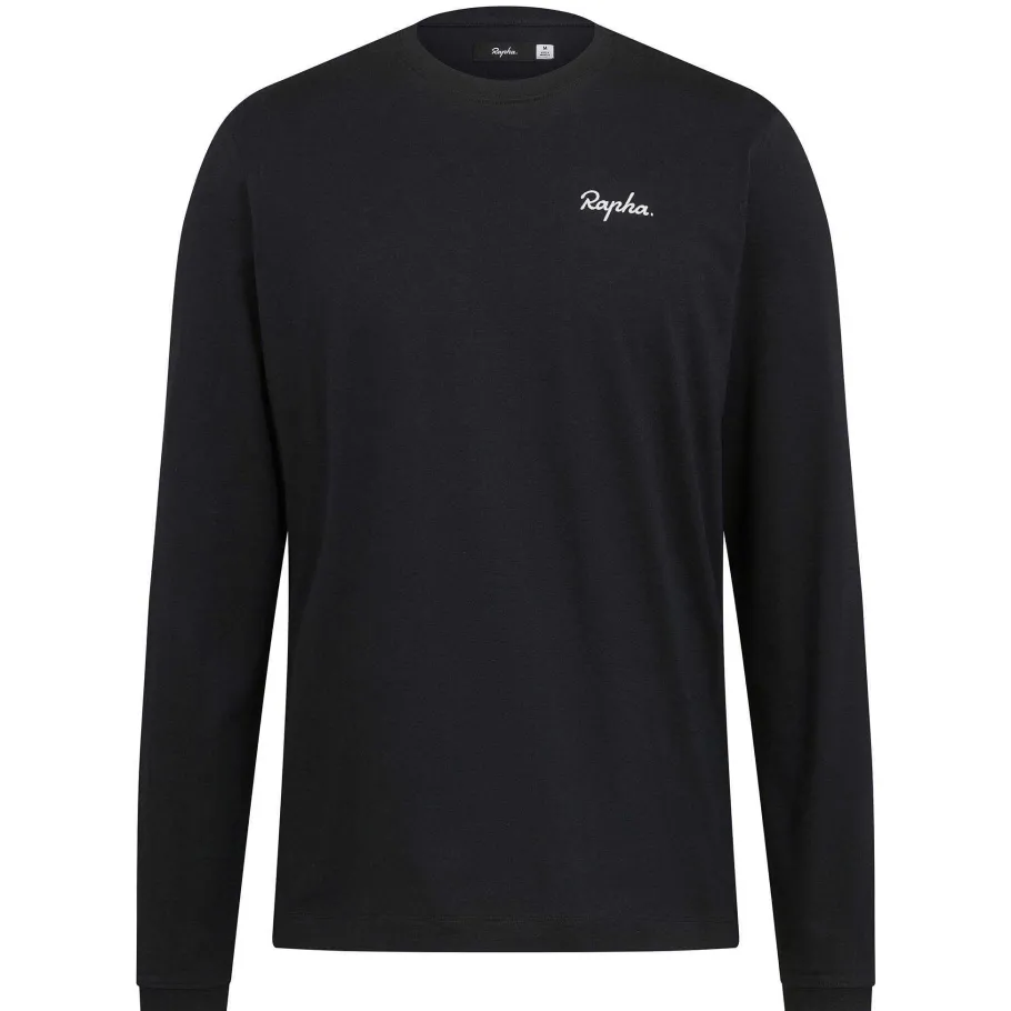 Hot Rapha Men'S Logo Long Sleeve T-Shirt