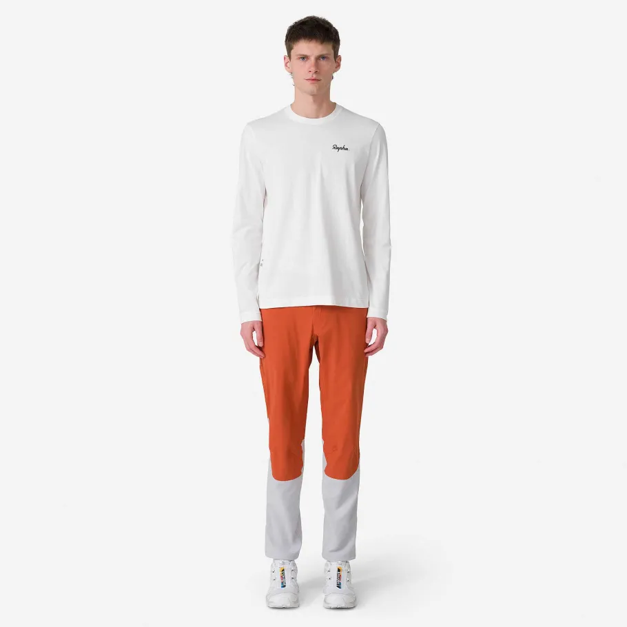 Hot Rapha Men'S Logo Long Sleeve T-Shirt