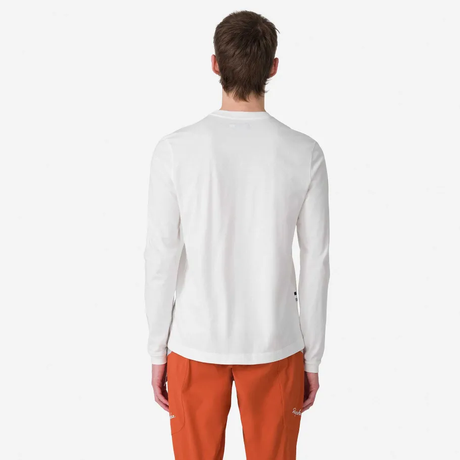 Hot Rapha Men'S Logo Long Sleeve T-Shirt