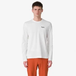 Hot Rapha Men'S Logo Long Sleeve T-Shirt