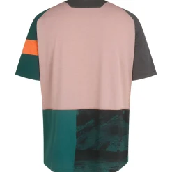 Outlet Rapha Men'S Printed Trail Technical T-Shirt Pistachio/Orange