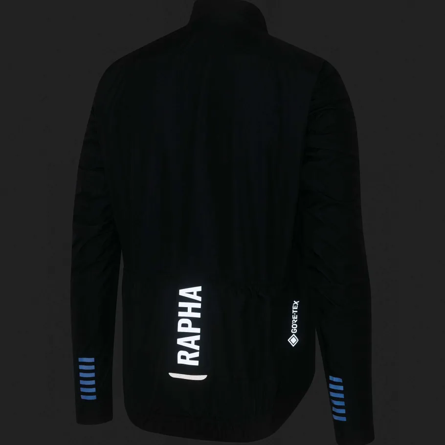 Store Rapha Men'S Pro Team Insulated Gore-Tex Rain Jacket Dark Navy/White