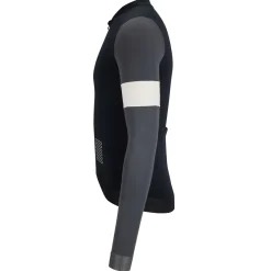 Clearance Rapha Men'S Pro Team Long Sleeve Training Jersey Black/Carbon Grey/White