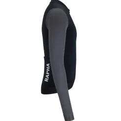 Clearance Rapha Men'S Pro Team Long Sleeve Training Jersey Black/Carbon Grey/White