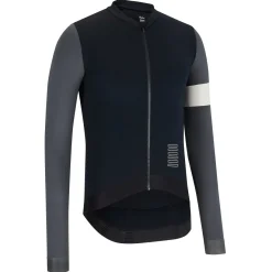 Clearance Rapha Men'S Pro Team Long Sleeve Training Jersey Black/Carbon Grey/White