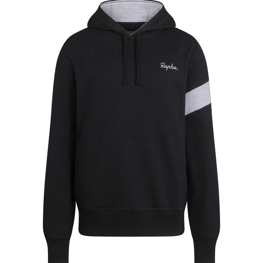 Discount Rapha Men'S Trail Hoodie Black/Light Grey Marl