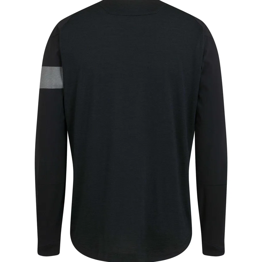 Sale Rapha Men'S Trail Windblock Jersey Black/Light Grey