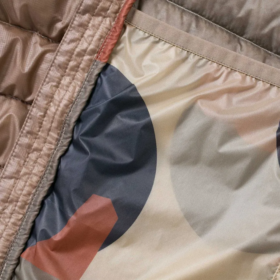 Sale Rapha + Snow Peak Men'S Explore Down Jacket Dark Beige/Off-White