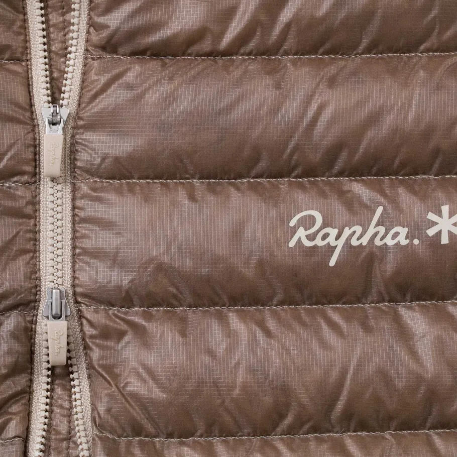 Sale Rapha + Snow Peak Men'S Explore Down Jacket Dark Beige/Off-White