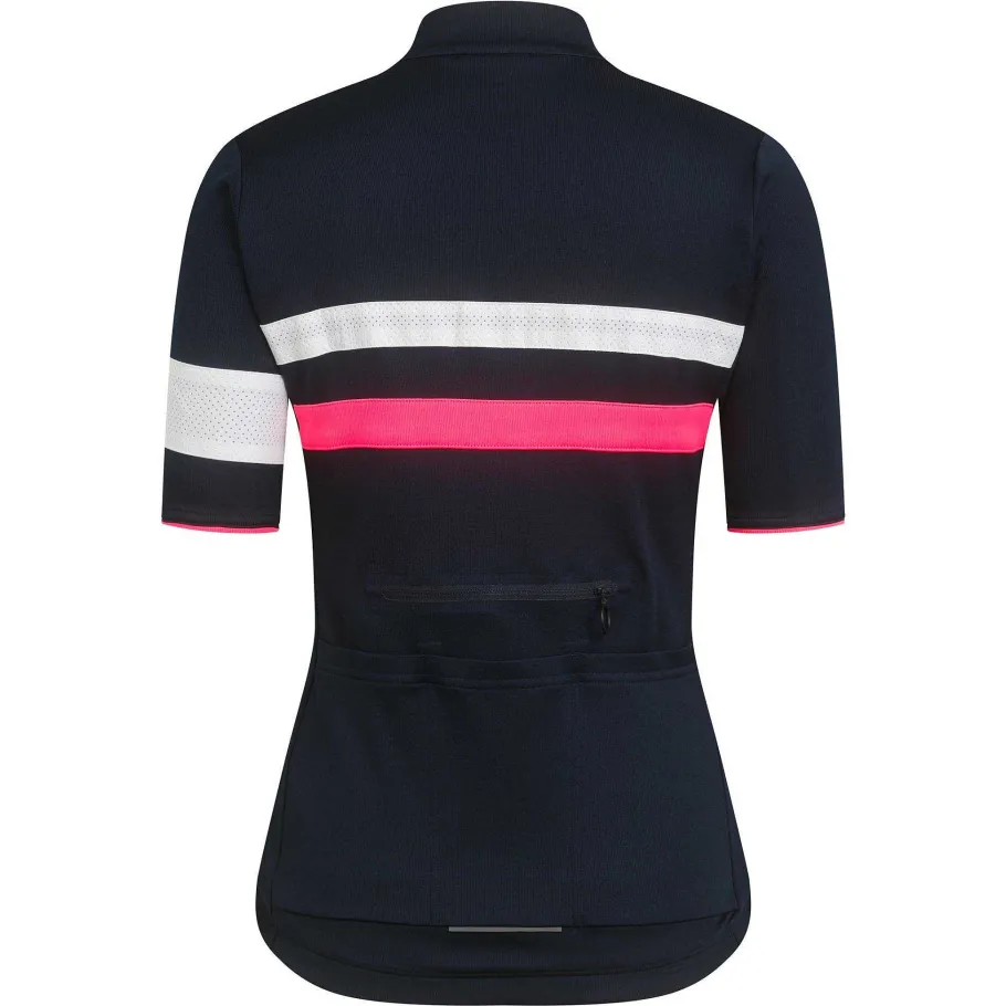 Cheap Rapha Women'S Brevet Jersey Dark Navy/High-Vis Pink