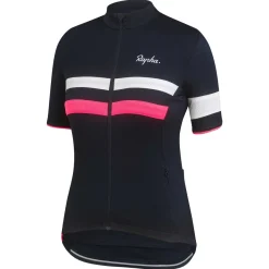 Cheap Rapha Women'S Brevet Jersey Dark Navy/High-Vis Pink