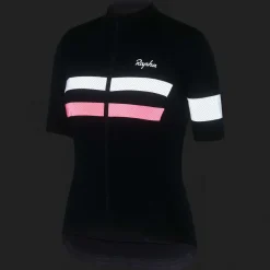 Outlet Rapha Women'S Brevet Jersey Dark Navy/High-Vis Pink/White
