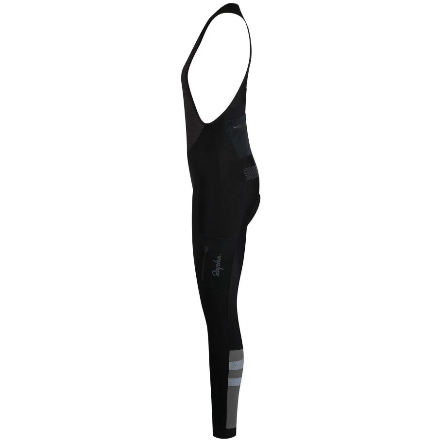 Outlet Rapha Women'S Cargo Winter Tights With Pad Black/White