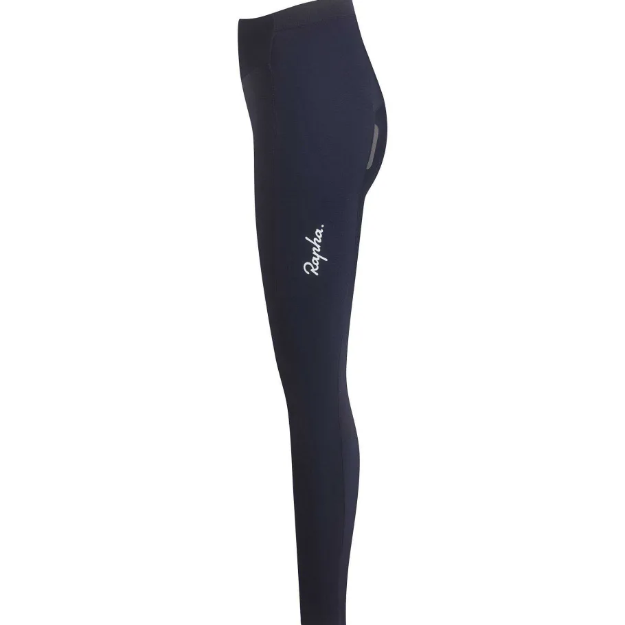New Rapha Women'S Classic Winter Tights With Pad Dark Navy/White