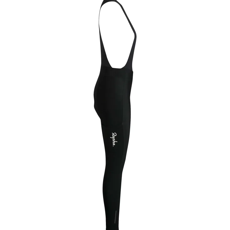 Shop Rapha Women'S Core Cargo Winter Tights With Pad Black/Black