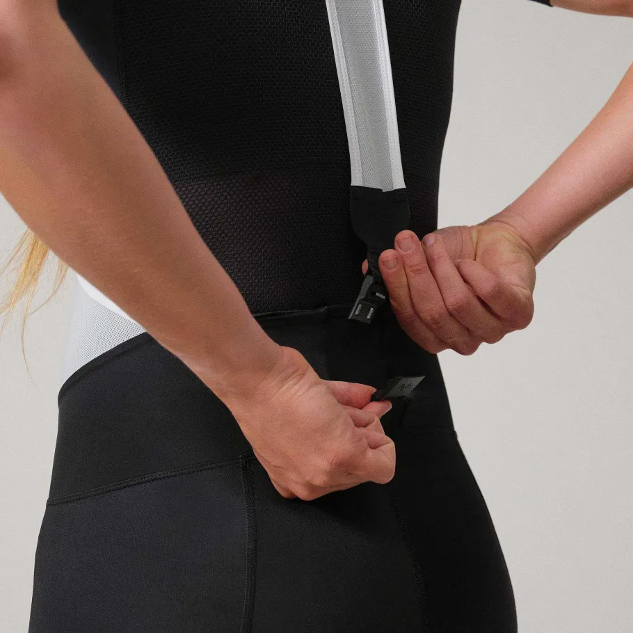 Shop Rapha Women'S Detachable Bib Shorts Black/White