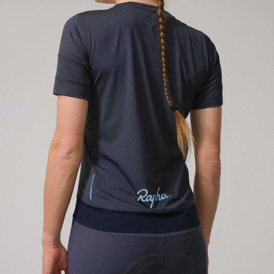Outlet Rapha Women'S Explore Technical T-Shirt Dark Grey/Stone