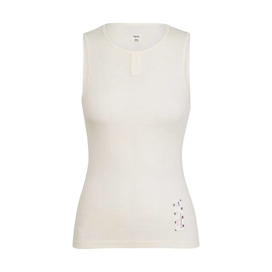 Shop Rapha Women'S Merino Mesh Base Layer - Sleeveless Cream