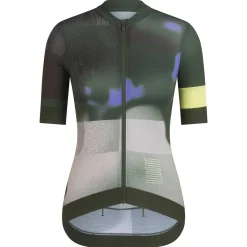Discount Rapha Women'S Pro Team Aero Jersey - Equilibrium Graystone/Deep Olive Green
