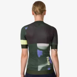 Discount Rapha Women'S Pro Team Aero Jersey - Equilibrium Graystone/Deep Olive Green