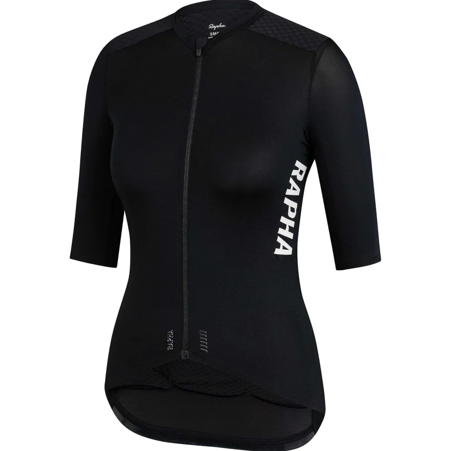 Clearance Rapha Women'S Pro Team Aero Jersey Black/White