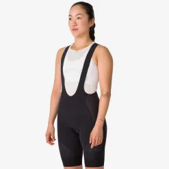 New Rapha Women'S Pro Team Powerweave Bib Shorts Black