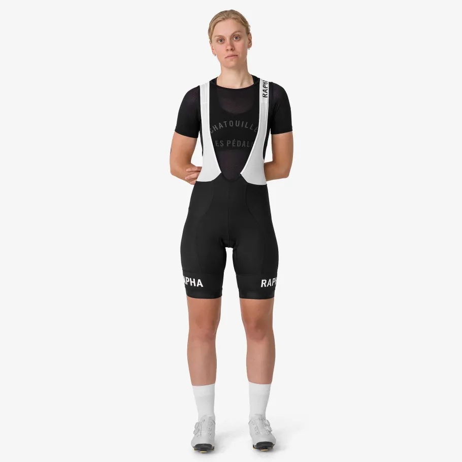 Flash Sale Rapha Women'S Pro Team Training Bib Shorts Black/White