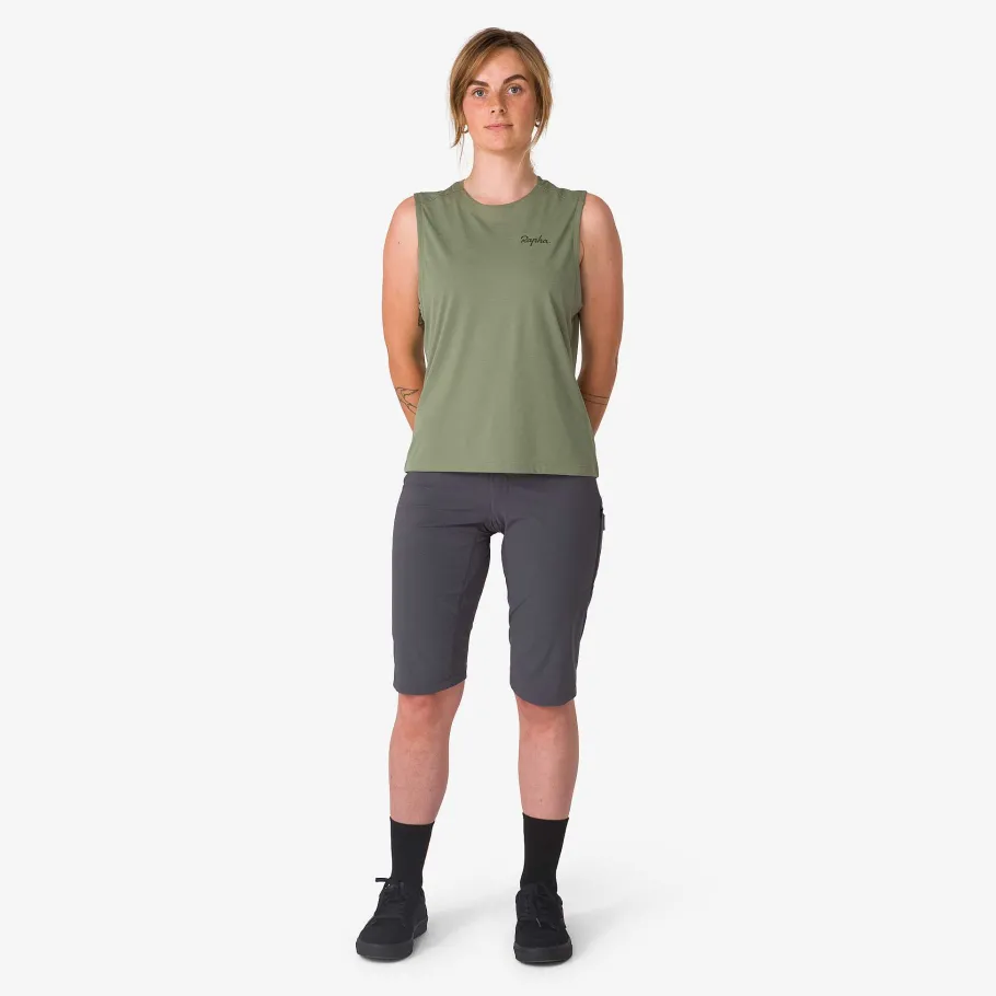 Online Rapha Women'S Trail Fast & Light Shorts Grey/Light Grey