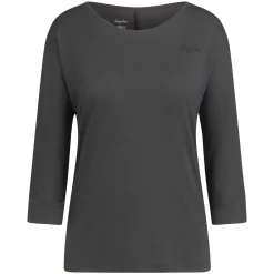 Cheap Rapha Women'S Trail Merino 3/4 Sleeve Top Dark Grey/Black