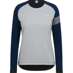 Hot Rapha Women'S Trail Windblock Jersey Black/Light Grey/Navy